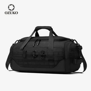 OZUKO 旅行包多口袋帶鞋隔層行李袋男士防水健身包