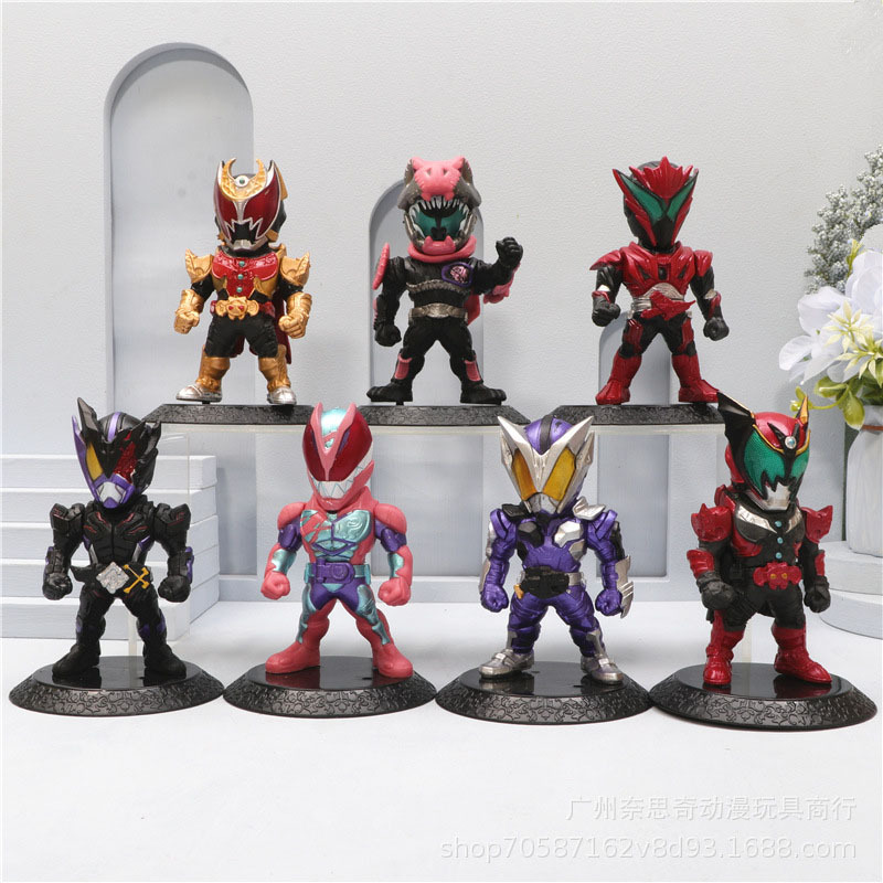 7 件裝 11 厘米假面騎士 GAVV GEATS 特效假面騎士 Φ 的假面騎士旋風小丑積木可動人偶