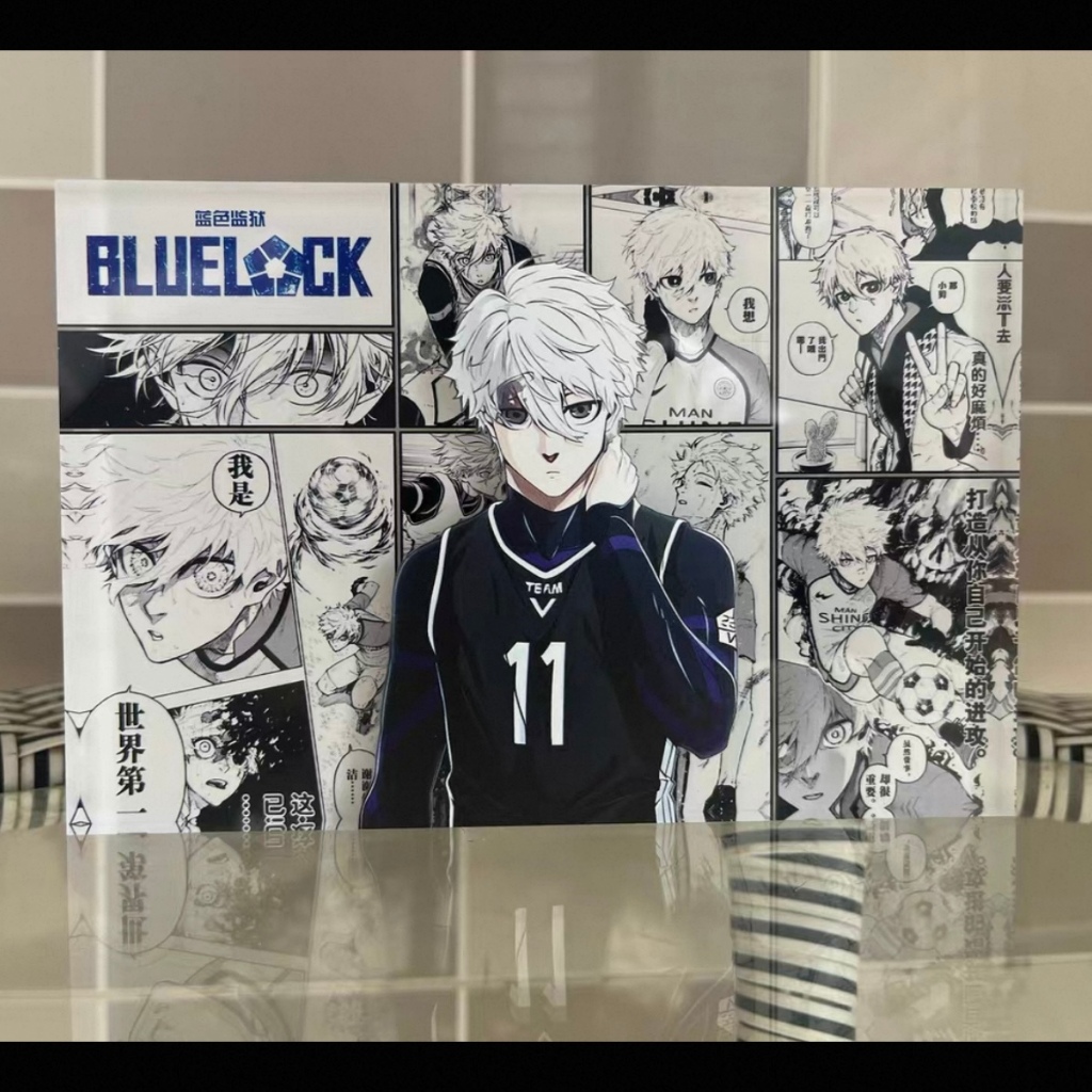 凪誠士郎藍色監獄亞克力磚 ，DIY優質亞克力板 生日磚 穀子，自製動漫周邊 高清晰度 高透亞克力，凪誠士郎 藍色監獄 藍