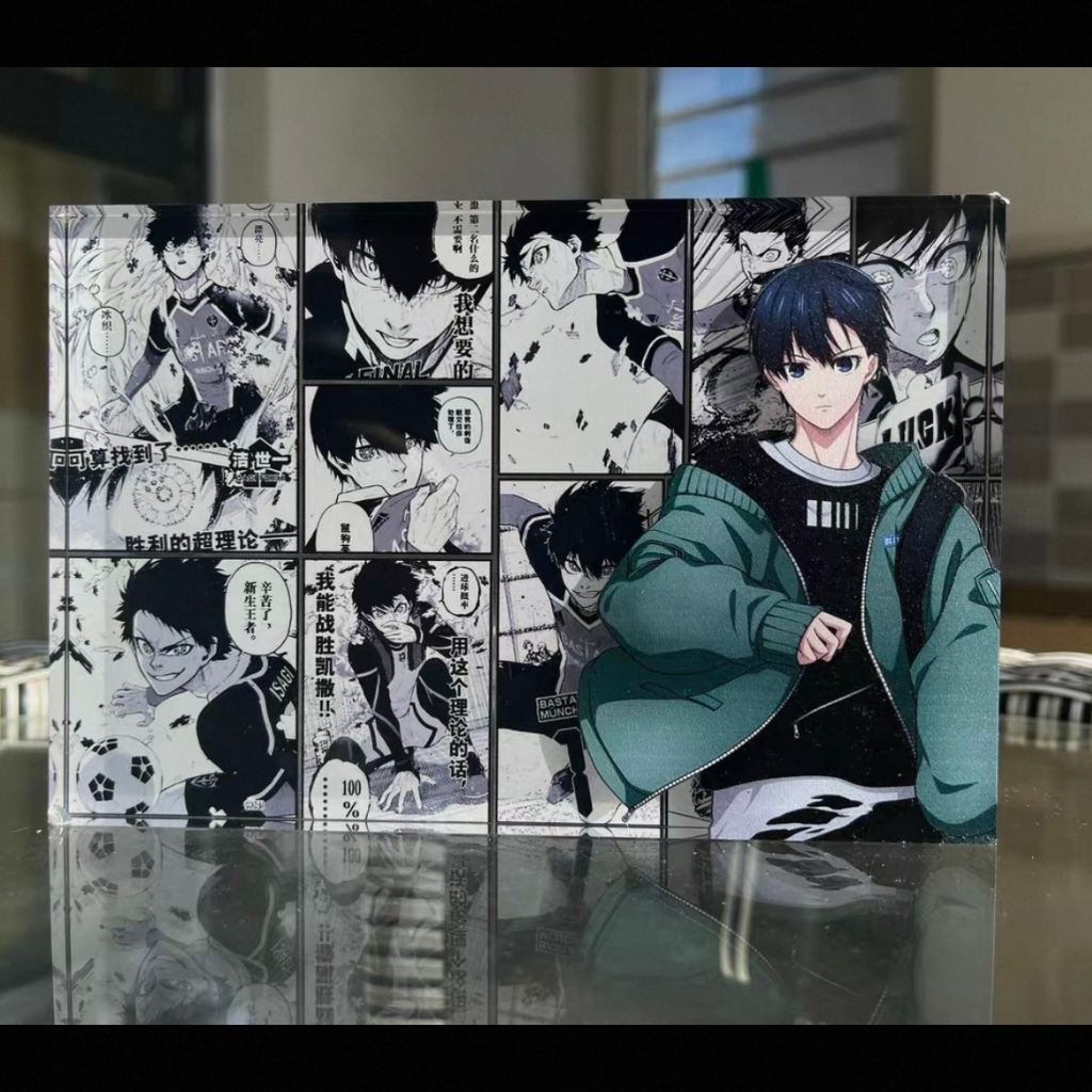 潔世一藍色監獄 亞克力磚，DIY優質亞克力板 生日磚 穀子 周邊，自製動漫周邊 高清晰度 高透亞克力，潔世一 千切豹馬 