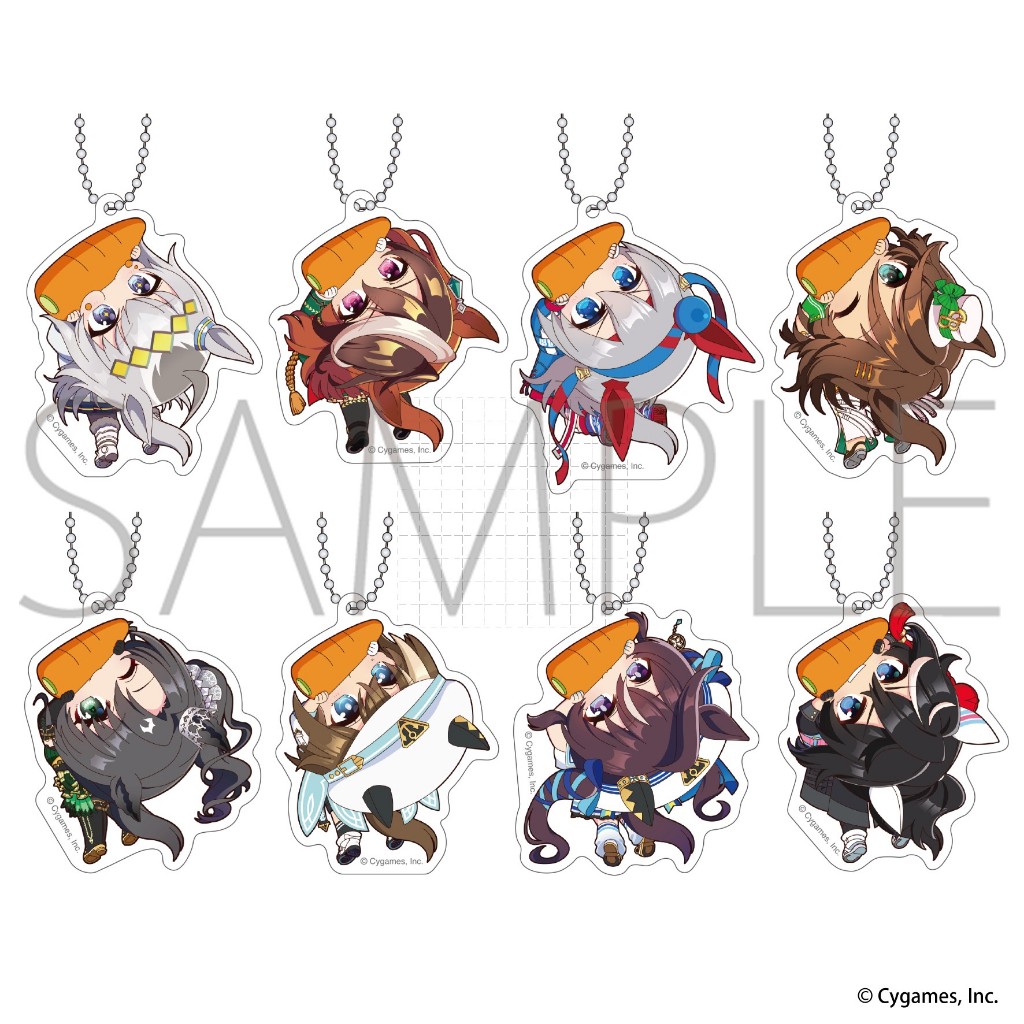 🔥【賽馬娘】🔥驚喜卡蘿特 加油壓克力鑰匙圈 Q版造型 動漫週邊 生日禮物 角色收藏 角色吊飾 收藏禮物