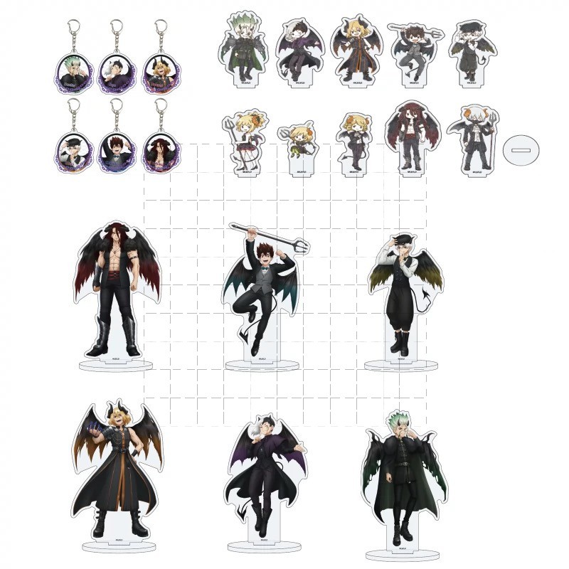 【Dr.STONE 新石紀】😈 惡魔風格 壓克�力鑰匙圈 — 千空 & 司 & 淺霧幻 & 冰月 ✨ 動漫周邊收藏