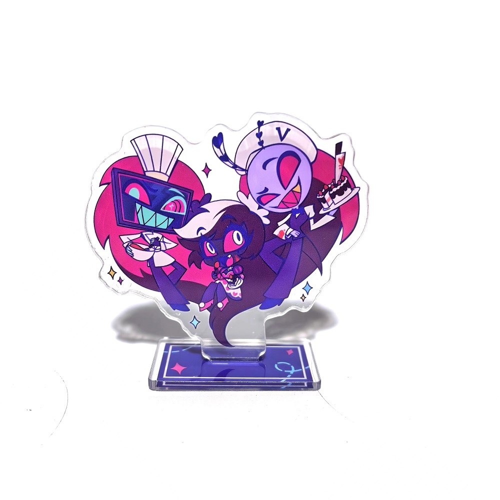 【地獄旅館 / Hazbin Hotel】🤝 阿拉斯托 & 沃克斯 動漫迷因梗圖款 壓克力立牌 📡📺 桌面擺飾 二次元