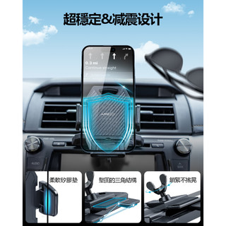APPS2Car 車用手機架 CD槽手機支架 360° 擴音 通用相容所有 iPhone 和 Android 手機