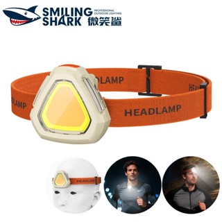 微笑鯊正品 TD0276 LED迷你頭燈 高亮跑步頭燈 白黃紅光 6檔紅藍閃 Type-C 小巧便攜 防水戶外露營工作