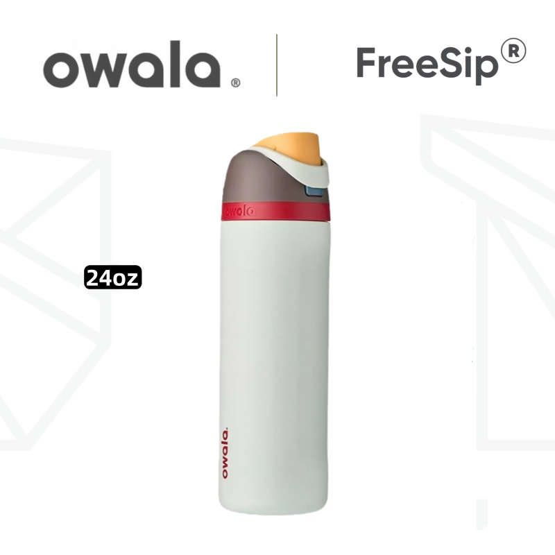 Owala FreeSip 24 盎司/32 盎司,適用於健身房和旅行 - 絕緣不銹鋼水瓶,防漏