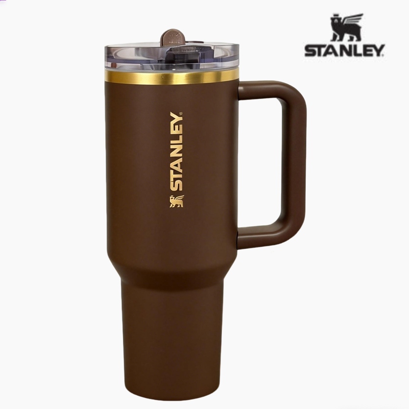 Stanley Quencher ProTour 翻蓋吸管杯帶防漏蓋 40 盎司 | 內置吸管和手柄 | 兼容旅行的杯架