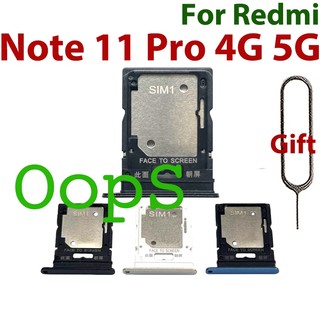 REDMI XIAOMI SIM Micro SD 卡託盤適用於小米紅米 Note 11 Pro 4G / 5G 卡槽支