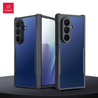 XUNDD 三星 Galaxy Z Fold3/4/6/7 摺疊屏手機保護殼｜轉軸防護 + 360° 磁吸支架｜防刮超薄