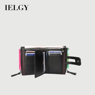 IELGY男士錢包韓式搭扣復古錢包 123456