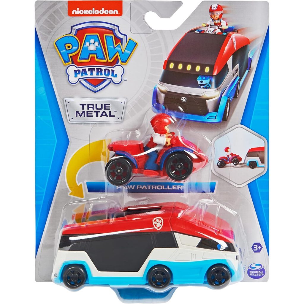 Paw Patrol 狗狗巡邏隊,真正的金屬狗狗巡邏隊壓鑄團隊車,1:55 比例萊德 ATV 玩具車,兒童玩具適合 3 