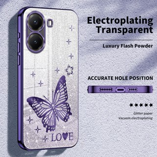 適用於 POCO X7 Pro 手機殼豪華閃亮水晶電鍍軟手機殼