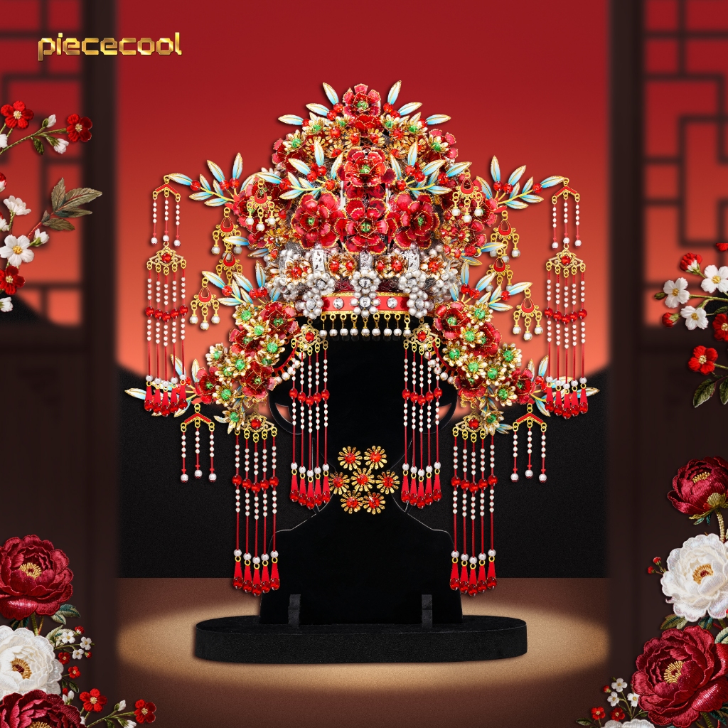 拼酷 3D立體金屬模型 錦繡花釵冠 DIY組裝模型送女生禮物