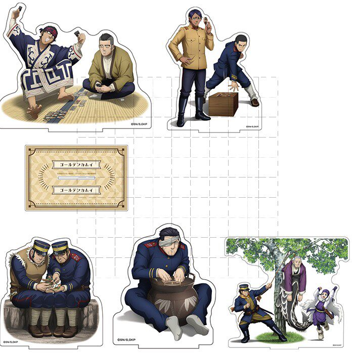 《黃金神威》Golden Kamuy 壓克力立牌｜杉元+阿席莉帕+白石｜日本動漫角色模型收藏