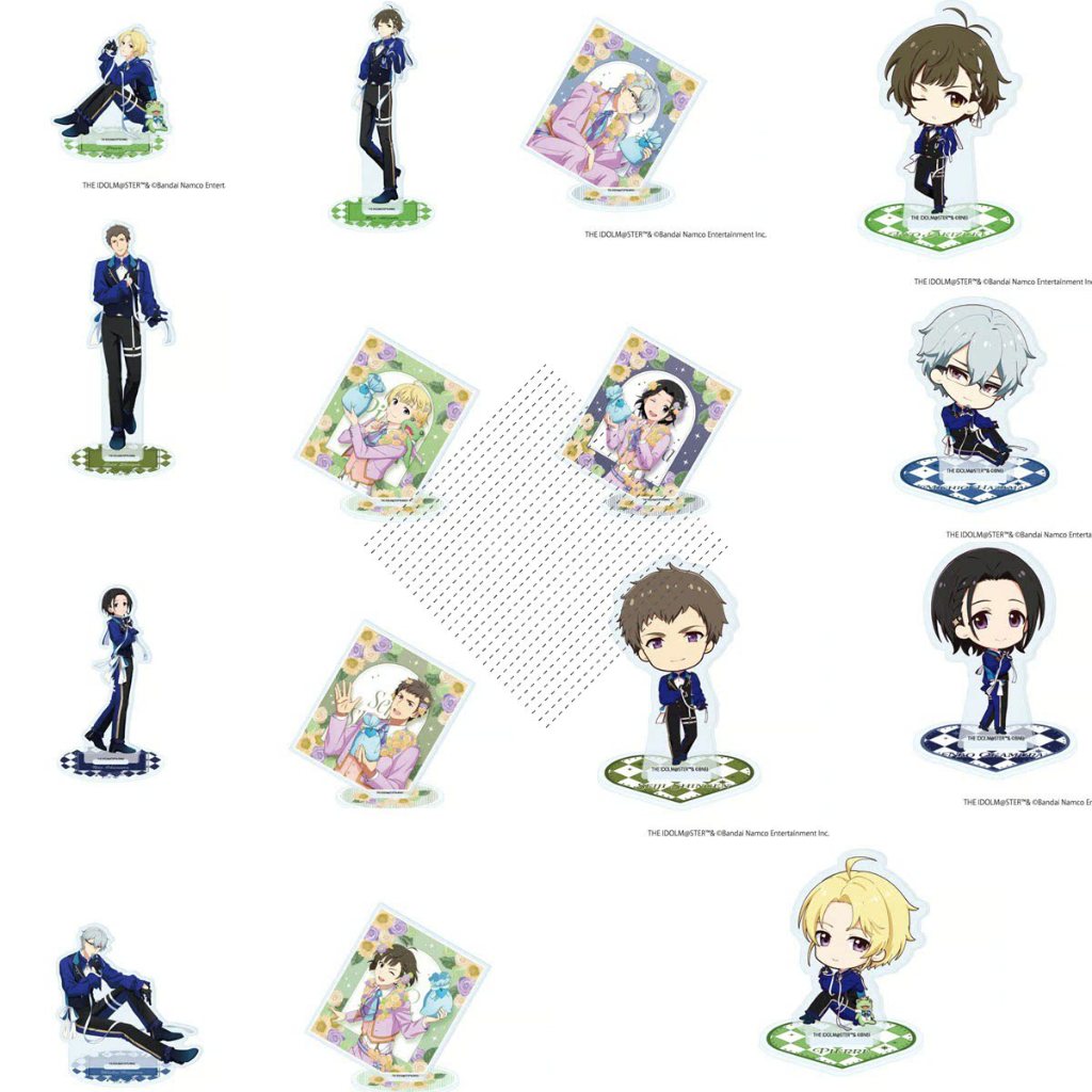 《偶像大師 SideM》情人節ver. Q版壓克力立牌公仔——信玄誠司＆鷹城恭二｜動漫周邊展示收藏