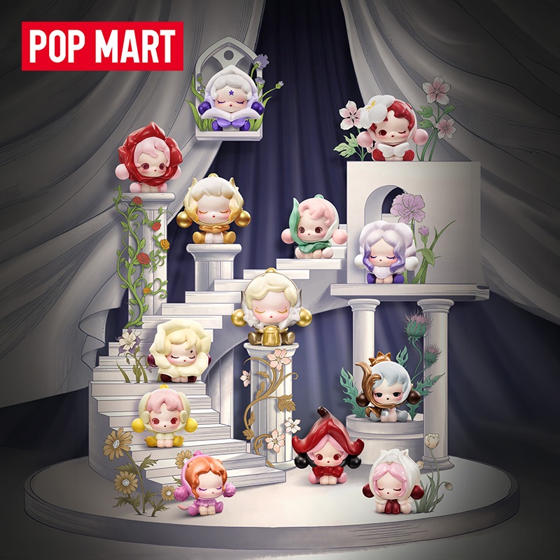 POP MART 泡泡瑪特 泡泡萌粒 SKULLPANDA 花的四幕戲系列公仔 正版盲盒玩具