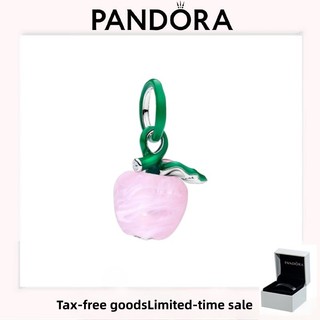 PANDORA 配飾(帶盒)高品質奢華節日愛情禮物 Murano 粉紅蘋果吊飾