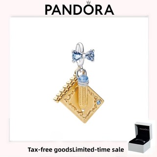 PANDORA 配飾(帶盒)高品質奢華節日愛情禮物布裡奇頓舞卡和鉛筆吊飾
