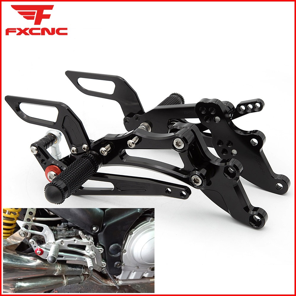 CNC GP 變速後座踏板適用於 Aprilia RS4 125 4T 2011-2016 可調節摩托車踏板後座踏板 F