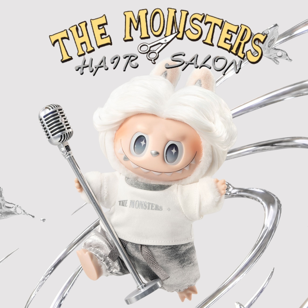 【隱藏款/一中盒】LABUBU迷霧白噪音 美髮沙龍系列隱藏款 THE MONSTERS復古理髮店盲盒 全新帶塑封一中盒
