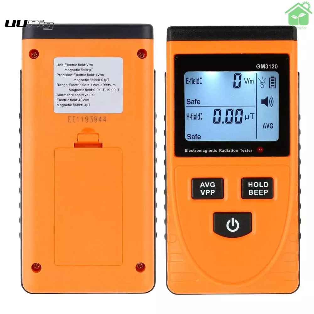 艾普儀器工具 KKmoon GM3120 家用電磁波輻射檢測儀LCD顯示雙測手機輻射監測儀不帶電池出貨