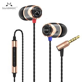 聲美/SoundMAGIC E10C 正品 高保真入耳式降噪隔音耳塞低音音樂耳機 防汗水 帶耳麥 3.5插頭 金色