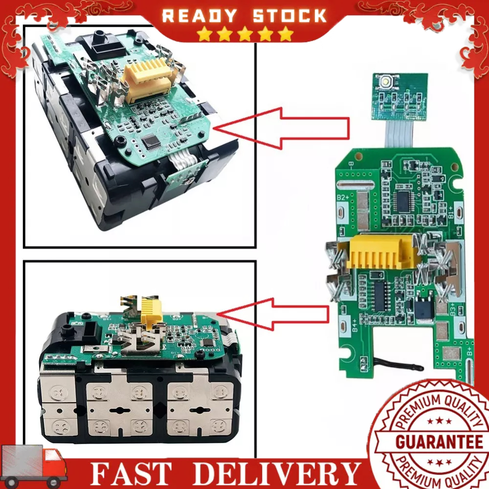 1 * PCB 電路板用於外殼巢穴的耐用新型充電保護,牧田 18V 工具鋰電池 BL1850B/BL1840B 保護板