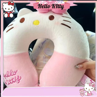 ins少女心粉色hellokitty U型枕 記憶棉護頸枕 旅行便攜護頸圈 午睡枕