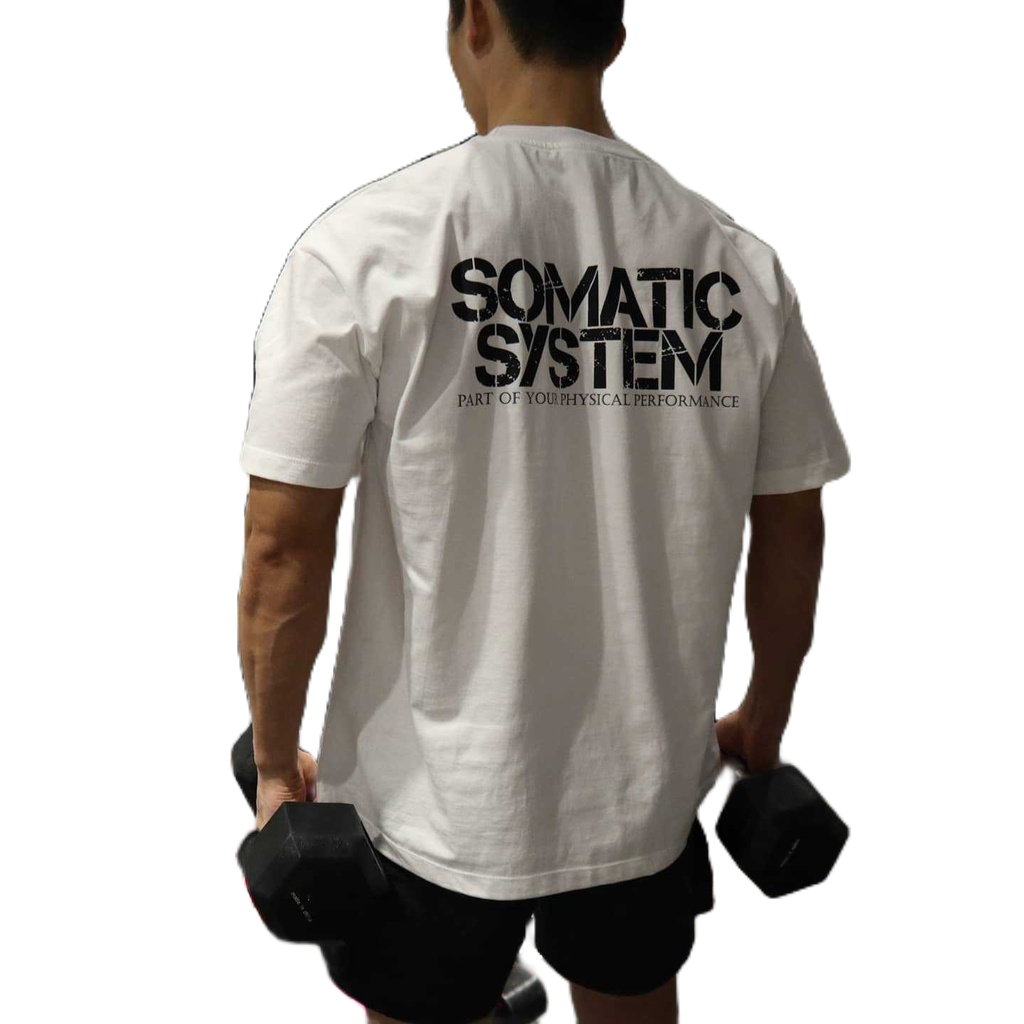 肌肉夏新款男運動跑步健身擼鐵訓練oversize寬鬆大尺碼韓版短袖T恤