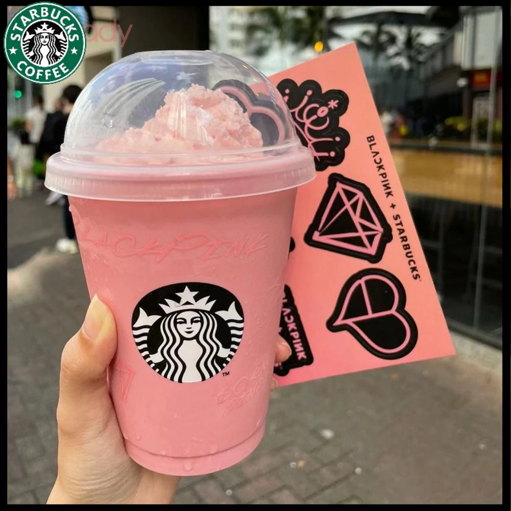 【星巴克杯】Starbucks Blackpink環保大容量可重複使用吸管杯500ML粉色吸管杯