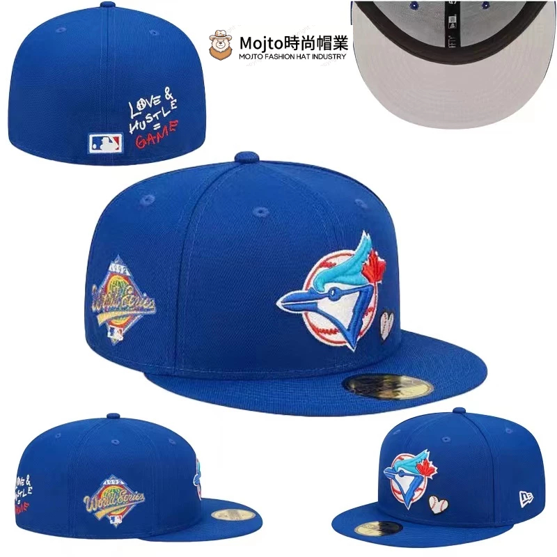 ⭐️2023全新超級好料⭐️MLB多倫多藍鳥隊 嘻哈帽封閉戶外運動休閒印花合身帽尺碼帽棒球帽