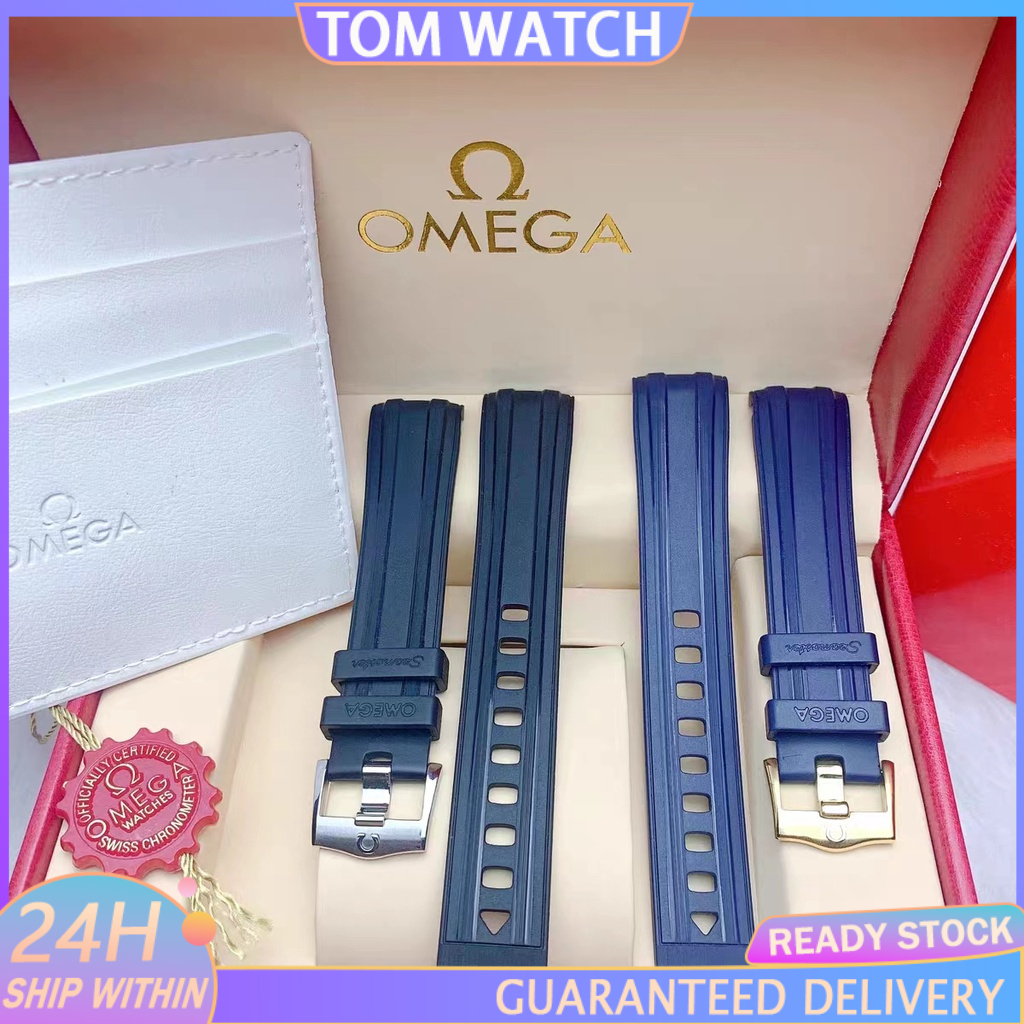 【現貨】Omega 錶帶 20mm 22mm 橡膠錶帶 300 錶帶矽膠錶帶