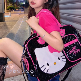 免運✨低價💕 Hellokitty 凱蒂貓 日系 甜心辣妹 pu 超大 旅行包 千禧 蘿莉 軟妹 書包