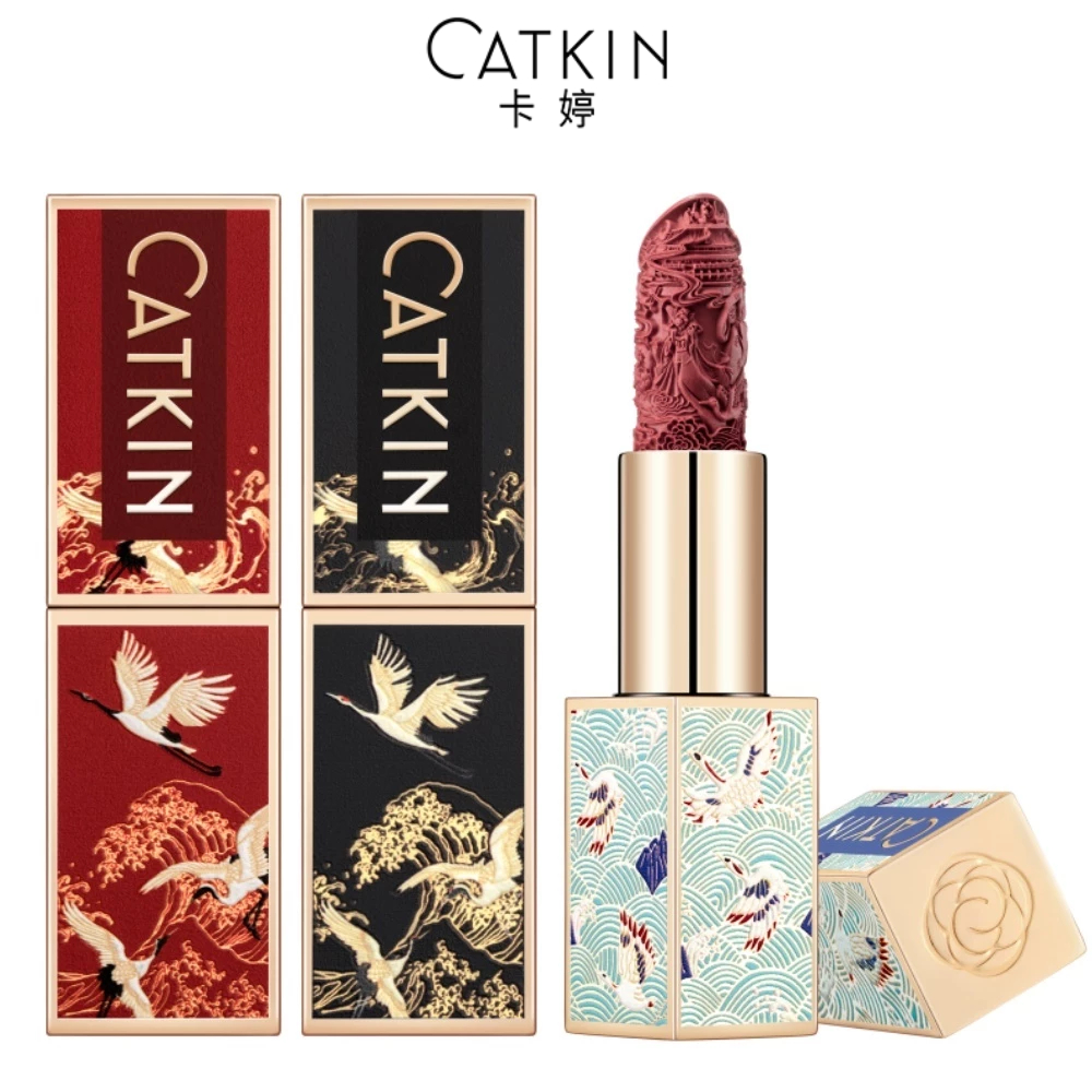 CATKIN卡婷點绛唇口紅不掉色不沾杯素顏口紅唇膏唇彩不掉色唇膏3.6g