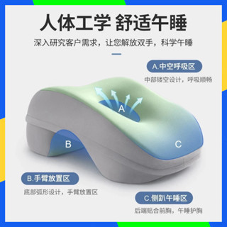 蝦皮熱賣推薦 靠枕 坐墊 辦公室午睡枕夏季趴睡枕桌上午休用枕頭工位睡覺學生趴趴枕 低價下殺 免運