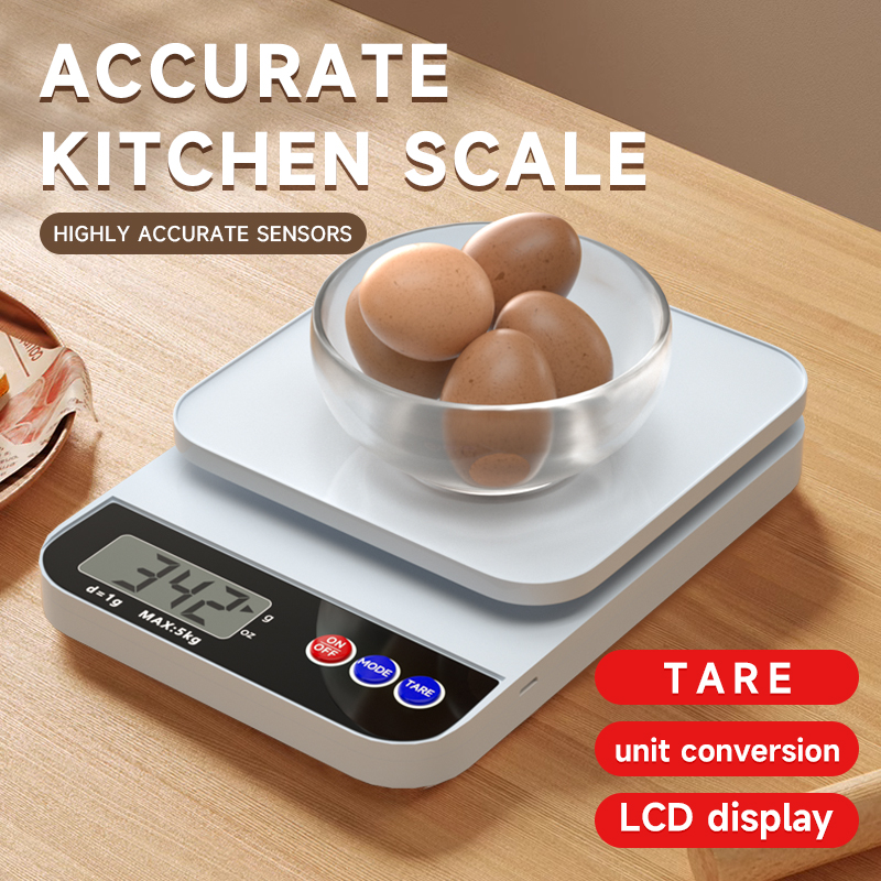 Accuway高精度廚房秤烘焙秤電子秤家用小克精確稱量食物烹飪克或指南針稱量食物液晶高清顯示