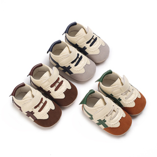 春秋款0-1歲男女童魔術貼休閒軟底運動寶寶步行鞋