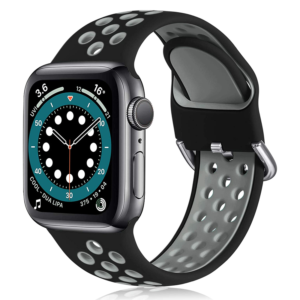 運動矽膠錶帶兼容 Apple Watch 44 毫米 45 毫米 49 毫米 42 毫米 41 毫米 38 毫米 40