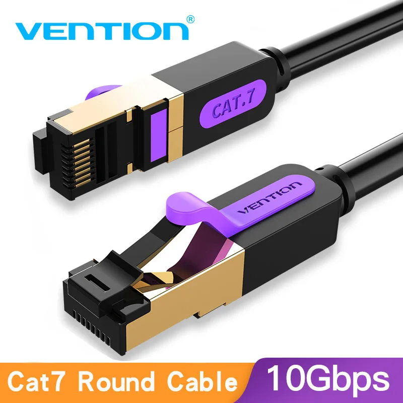 Vention 以太網電纜 Cat7 RJ45 局域網電纜 SSTP 網絡互聯網 5m 10m 20m 跳線電纜,用於