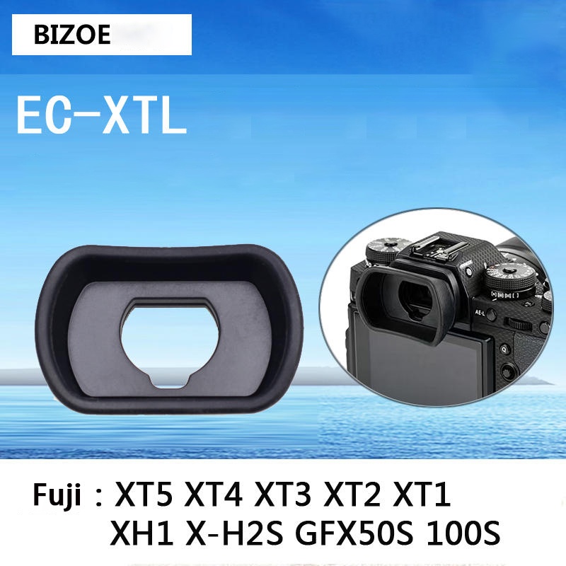 Bizoe EC-XTL 相機眼罩取景器橡膠目鏡適用於富士 XT1 XT2 XT3 XT4 XT5 XH1 XH2 X-