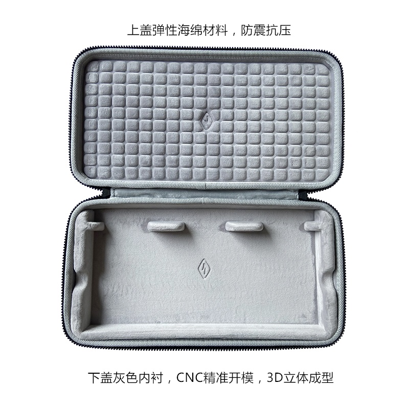 硬殼包 適用Keychron京東京造Q3 80%機械鍵盤保護收納整理放置包袋套盒箱 防震 保護收納