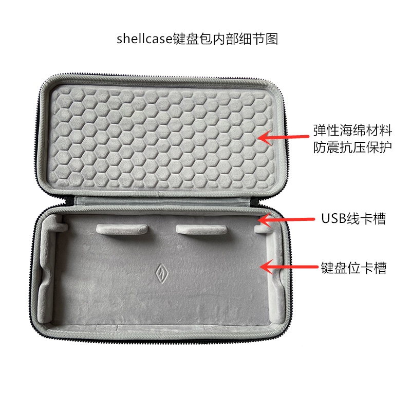 硬殼包 適用於羅技Gpro G Pro X有線機械遊戲鍵盤盒收納包袋套盒箱 防震 保護收納