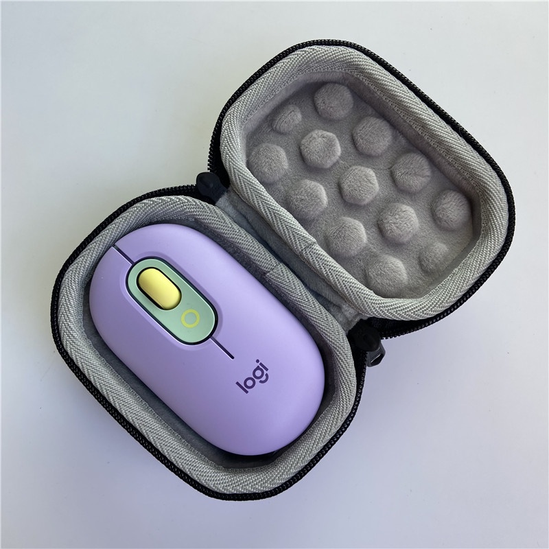 硬殼包 適用羅技POP MOUSE無線藍芽辦公滑鼠收納保護整理硬殼包袋套盒子 防震 保護收納