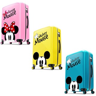 免運 帝安諾 - 實體店面 Disney 迪士尼 米奇 奇幻之旅 PC 米妮 鏡面拉鍊箱 行李箱 拉鍊行李箱