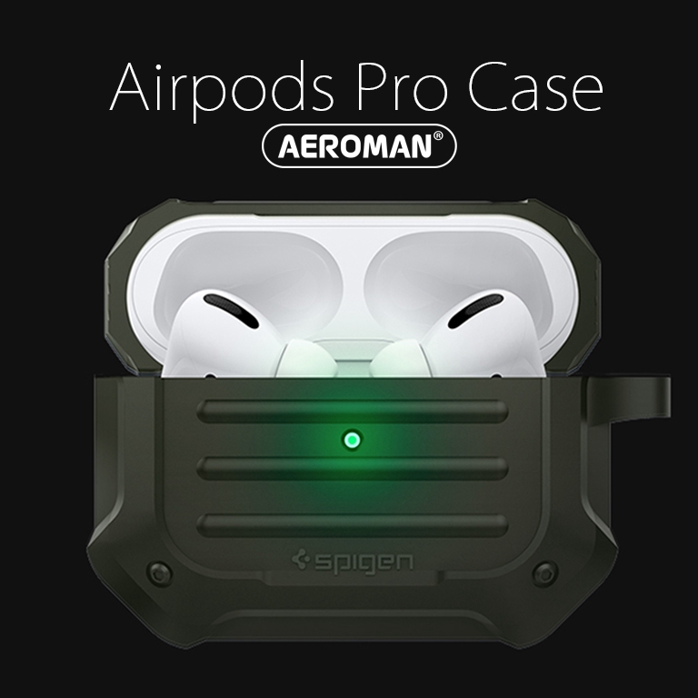 spigen airpods pro 軍規 防摔 保護套 附掛勾 適用apple airpods pro