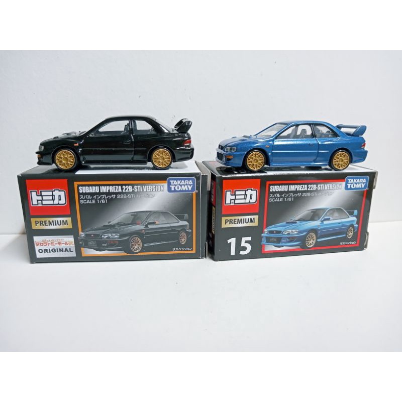 (現貨)Tomica Premium15(TP-15)速霸陸Subaru Impreza 22B-Sti 藍/黑色双車