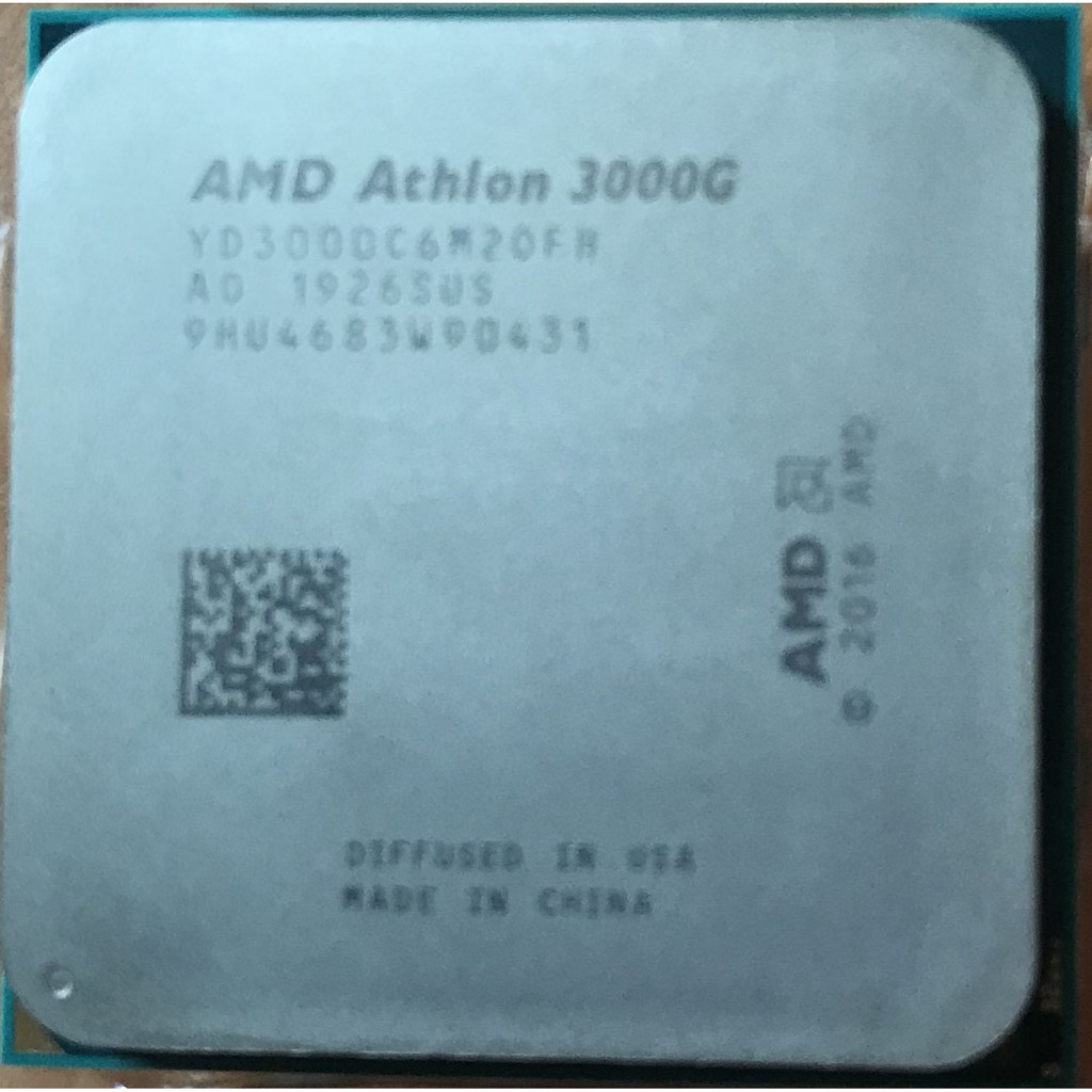 AMD Athlon 3000G 附風扇 無盒 AM4 / amd cpu 3000g