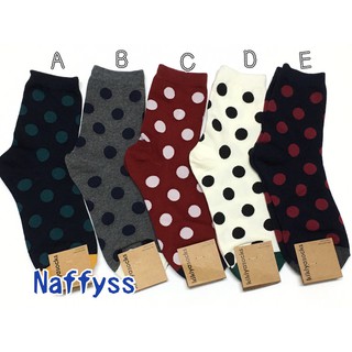 Naffyss✿ 韓國正品 超百搭優雅浪漫普普風圈圈水玉點點造型成人女襪子