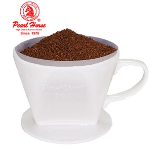 【啡苑雅號】寶馬牌 陶瓷滴漏式咖啡濾器 手沖濾杯 1~2人適用 JA-001-101-C 白色
