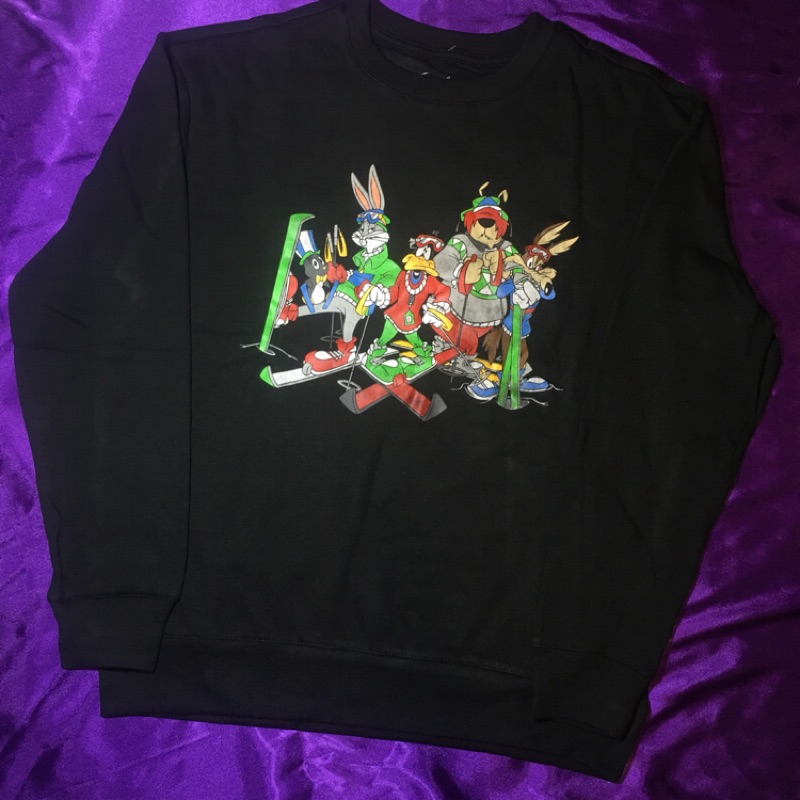 『老番顛』 現貨 正版授權 Looney Tunes 樂一通 兔巴哥 兔八哥 賓尼兔 華納兄弟 大學T 厚長T 長袖上衣
